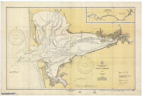 Gray's Harbor Washington Historical Map 1928 | Etsy