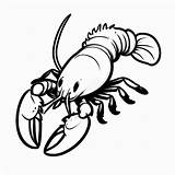 Lobster outline Black And White Cute coloring Book  Premium AI sketch template