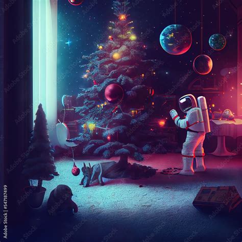 Santa Claus and His Christmas Space Christmas Space Santa Merry ...