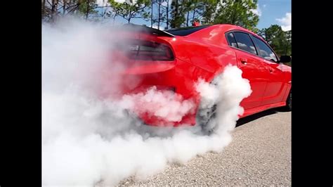 2017 Dodge Charger Scat Pack Burnout in slow motion! - YouTube