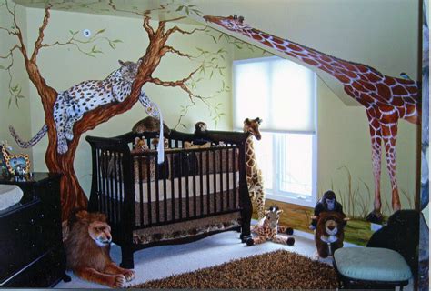 nursery room with animal kingdom theme | Baby boy room nursery, Themed kids room, Nursery room boy