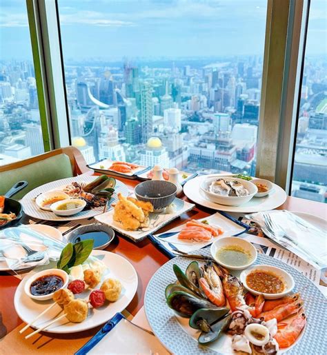 Bangkok: Baiyoke Sky Hotel 81st Floor Bangkok Balcony (Sky Box Buffet ...