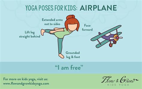 Airplane Yoga Poses for Kids - Flow and Grow Kids Yoga