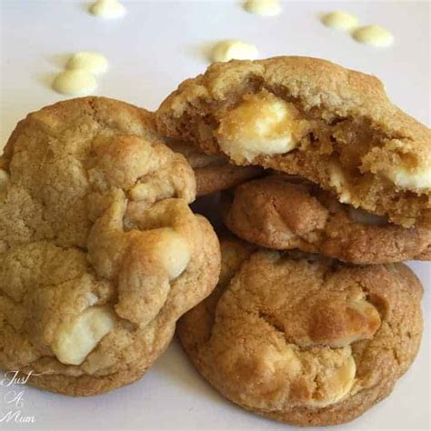 White Chocolate & Macadamia Cookies - Just a Mum's Kitchen