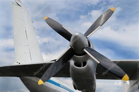 Airplane turboprop engine — Stock Photo © s96serg #130390540