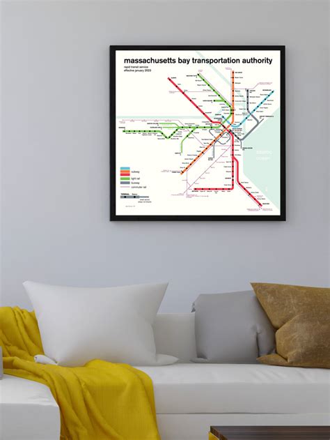 Boston MBTA subway map, 2023 – 53 Studio