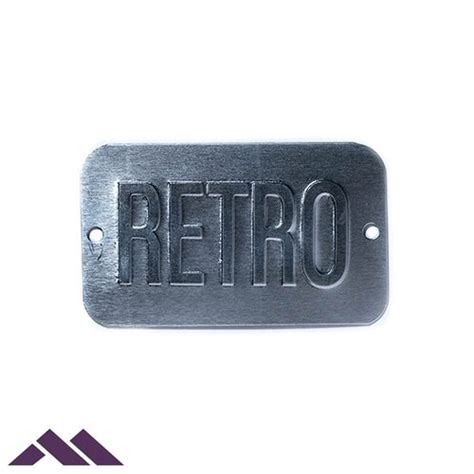 Embossed Metal Tags | High Durability | Metal Marker Mfg