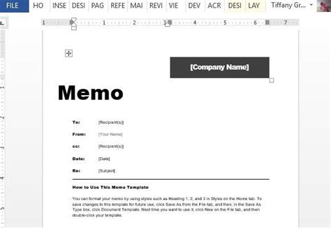 Interoffice Memo Template For Word