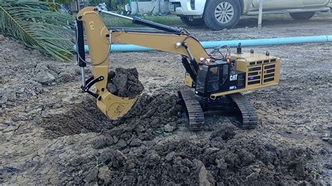 Rc Excavator Cat 390F 60Kg 1:12 scale TEST !!! - YouTube