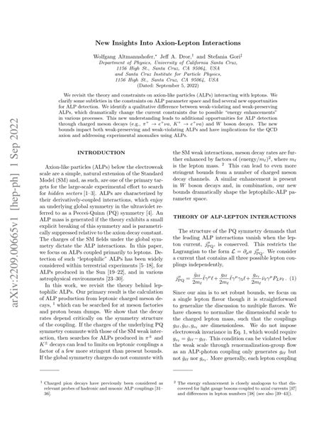 (PDF) New Insights Into Axion-Lepton Interactions