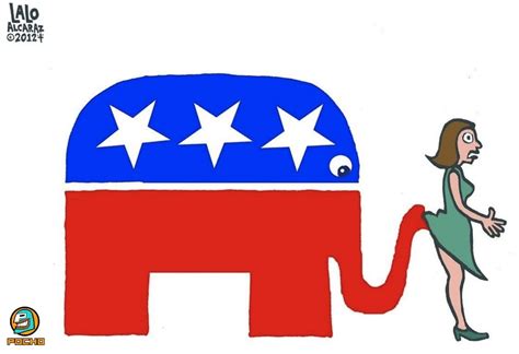 Remember, ladies, the GOP elephant never forgets (toon) - POCHO