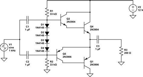 transistors - What is the base current of a class ab amplifier with ...