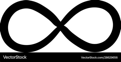 Infinity symbols eternal limitless endless life Vector Image