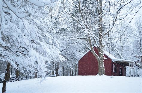 Snowy Red Barn Photograph by Patrick O'Connor - Fine Art America