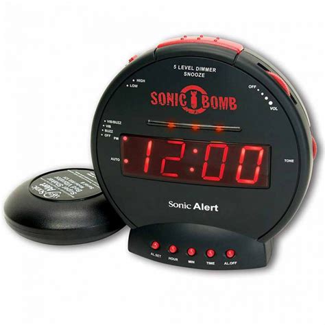 Extra-Loud Dual Alarm Clock with Bed Shaker to Wake You Up - Viral Gads