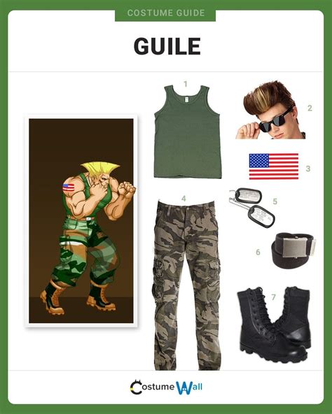 Dress Like Guile Costume | Halloween and Cosplay Guides