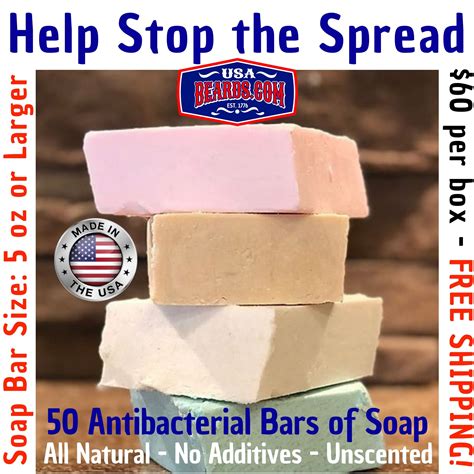 BULK BOX OF 50 ALL-NATURAL SOAP BARS @ WHOLESALE! - FREE SHIPPING!