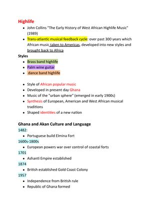 MUS364 types of instruments - Google Docs - Idiophones: produce sound through theinstrument ...