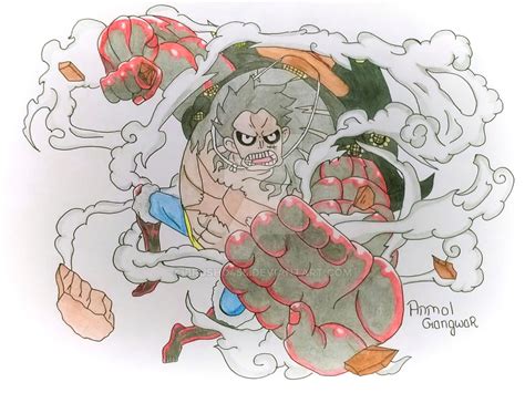 Luffy GEAR 4 (Boundman) by Brusho456 on DeviantArt