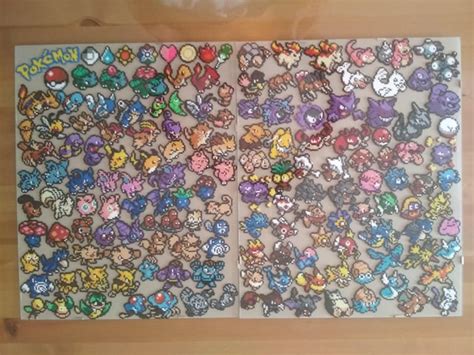 Now yes! Mission complete! Finish the pokemon hama beads collection after 2 years! : r/gaming