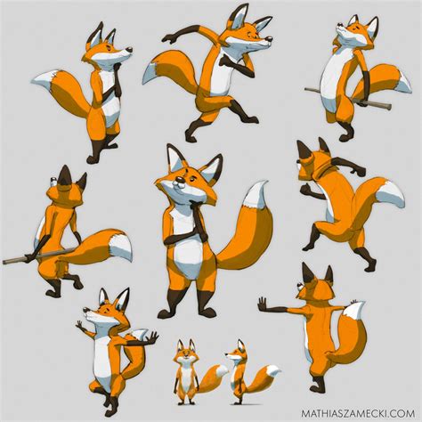 ArtStation - Character Design explorations 1, Mathias Zamęcki | Cartoon fox drawing, Character ...