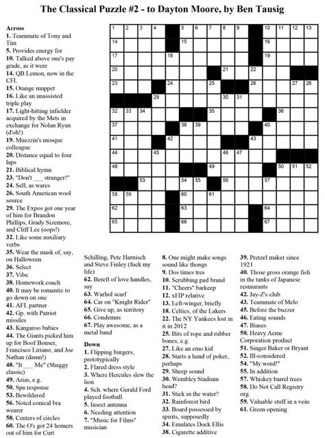 Printable Crossword Usa Today | Printable Crossword Puzzles