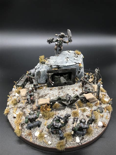 Artillerie, Artillery, Astra Militarum, Death Korps of Krieg, Diorama ...