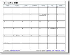 December 2024 Printable Calendars - Print as many as you want.