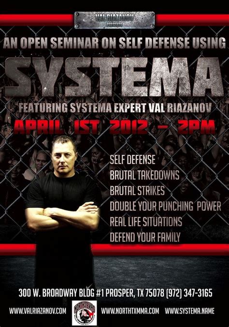 Systema Seminar at North Texas Mixed Martial Arts Academy April 1st ...