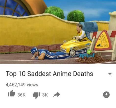 Top 10 Saddest Anime Deaths Meme