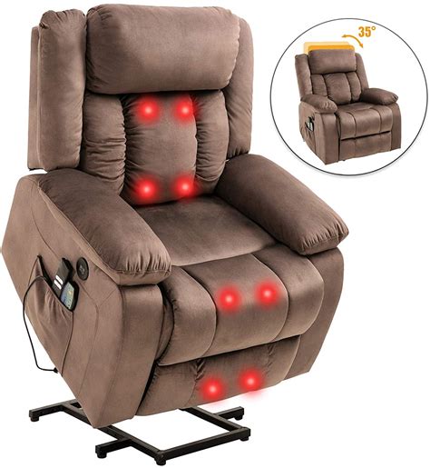 Mecor Power Lift Recliner Lift Chair for Elderly with Adjustable Headrest Massage Recliner Chair ...