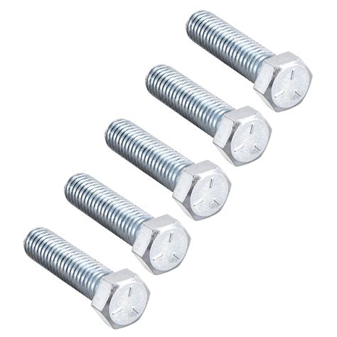 7/16-14*1-3/4 Hex Head Screw Bolts Fastener Grade 8.8 Carbon Steel ,5pcs - Walmart.com