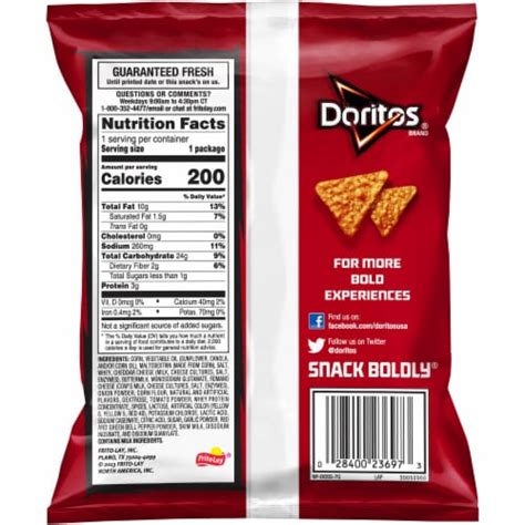 Doritos® Nacho Cheese Tortilla Chips, 1.375 oz - Fred Meyer