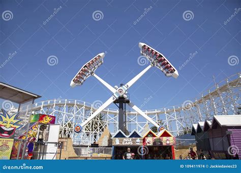 Luna Park Amusement Park Ride - Melbourne Editorial Stock Image - Image ...