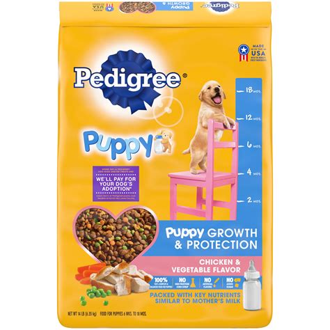 Pedigree Puppy Growth & Protection Chicken & Vegetable Flavor Dry Dog ...