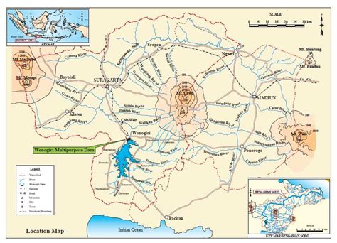 Map of The Wonogiri Reservoir (JICA, 2007a). | Download Scientific Diagram