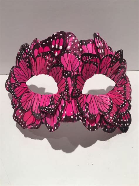 Masquerade Mask Pink Butterfly Mask | Etsy | Butterfly mask, Masquerade mask, Feather mask