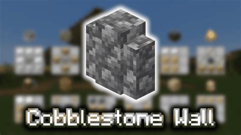 Minecraft Cobblestone Wall Designs - Design Talk