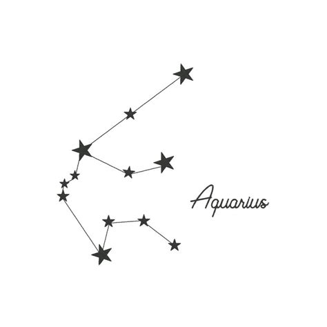 Aquarius Embroidery Design, Aquarius Constellation Embroidery Design, Zodiac Embroidery Design ...