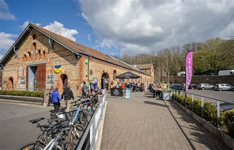 Busy Outdoor Cafe at the Cheese & Grain in Frome, Somerset, UK ...