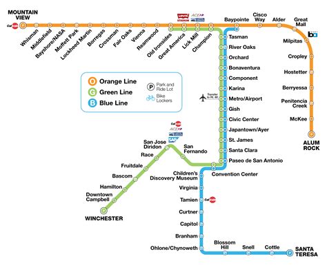 Vta Light Rail Map – Map Of The World