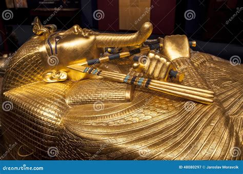 Tutankhamun s sarcophagus stock image. Image of egypt - 48080297