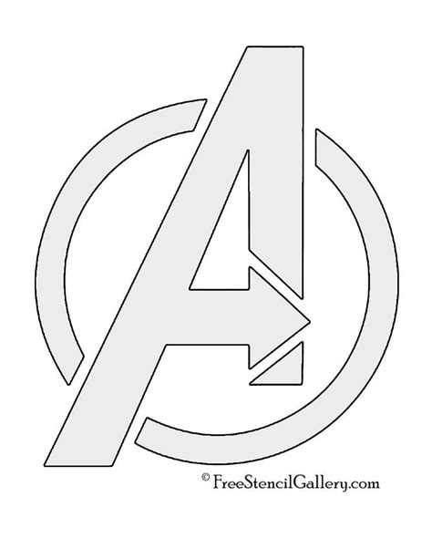 Avengers guía dibujo pared | Superhero logo templates, Avengers logo ...