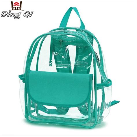 Casual clear pvc plastic book bag - Flexible packaging pouches manfacturers