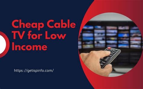 Best Cheap Cable TV for Low Income Families & Seniors