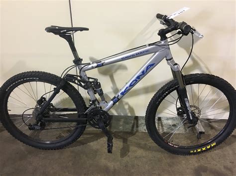 GREY KONA DAWG MATIC 27 SPEED FULL SUSPENSION MOUNTAIN BIKE WITH FULL DISC BRAKES