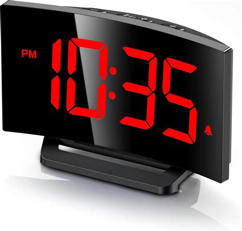 Amazon.com: GOLOZA Digital Alarm Clock for Bedroom, Digital Clock with ...