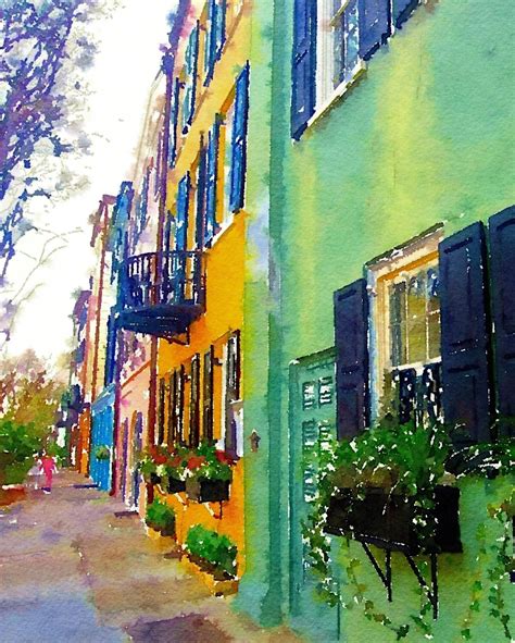 Rainbow Row Charleston Print Rainbow Row Art Print