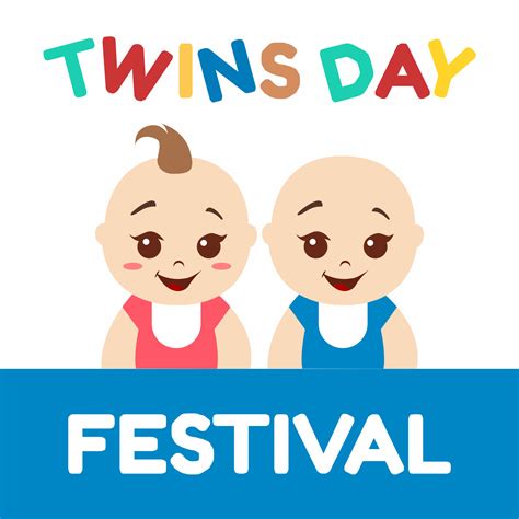 twins day festival vector lllustration 5348187 Vector Art at Vecteezy