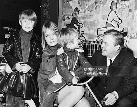 Actor Patrick Wymark and his children, Dominic, Jane and Tristram ...